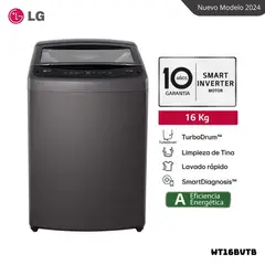 LG - LAVADORA TURBODRUM 16KG CARGA SUPERIOR NEGRO CLARO - WT16BVTB