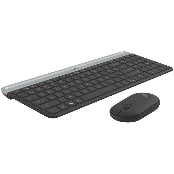 Teclado Y Mouse Inalámbrico Mk470 Slim negro black