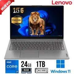 LENOVO - Laptop V15 G4 IRU, Intel Core i7-13620H, Ram 24GB, SSD 1TB M.2, 15.6 LED FHD, WIN 11 PRO