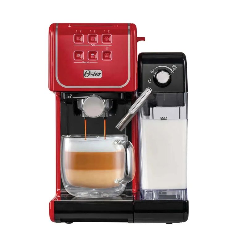 Cafetera PrimaLatte Touch BVSTEM6801R Rojo