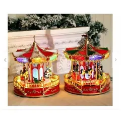 GENERICO - CARRUSEL MUSICAL LUMINOSO A PILAS Y CONECTOR USB GRANDE