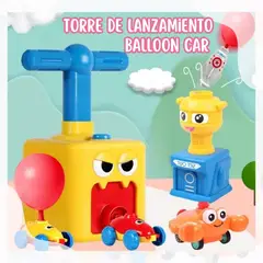 GENERICO - JUGUETE EDUCATIVO BOMBIN LANAZADOR DE GLOBOS AUTOS Y COHETES