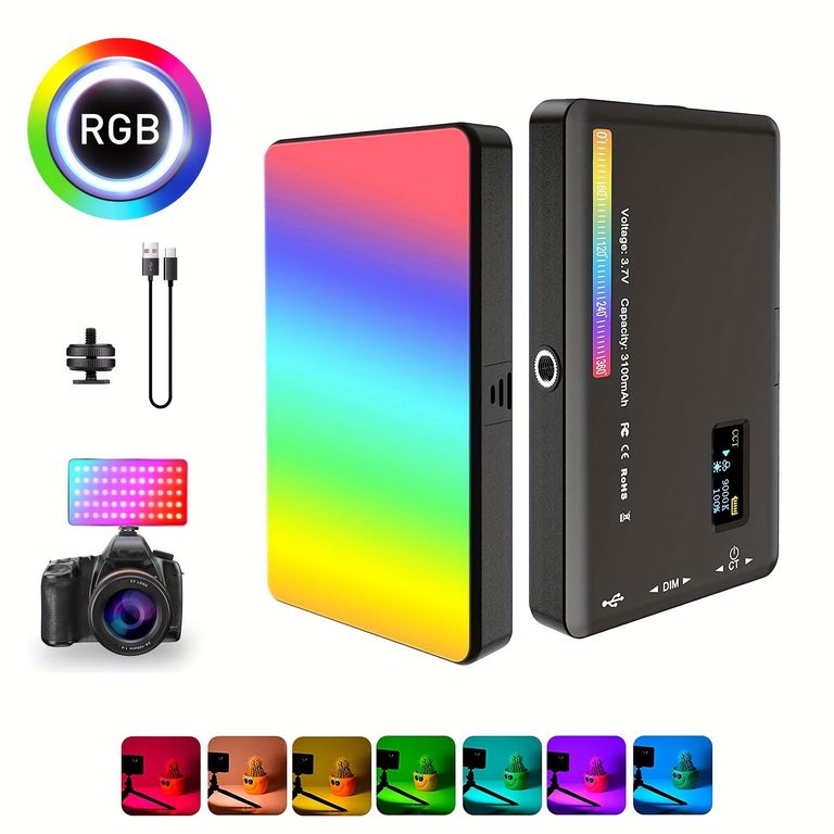 Luz LED RGB para Camara Fotografía Profesional