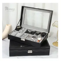 RYBIU IMPORT - Estuche Funcional con Cerradura en Negro Y+Gift MiniAgenda