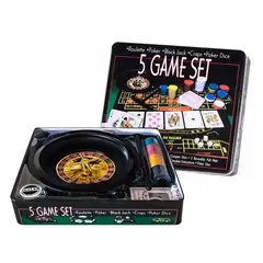 GENERICO - Juego De Mesa Amistoso Casino 5 En 1 Portátil
