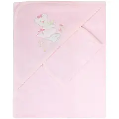 GENERICO - Toalla baño bebé - Osita v3 - Rosado - Multicolor - Talla única