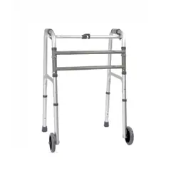 GENERICO - Andador De Aluminio Con ruedas Plegable Ortopedico