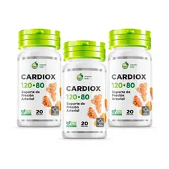 GENERICO - Cardiox 500mg Trata Presión Arterial 20 Capsulas 03 Frascos