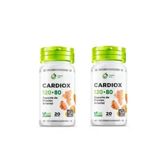 GENERICO - Cardiox 500mg Trata Presión Arterial 20 Capsulas 02 Frascos