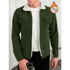 GENERICO - CASACA JEANS CON PELUCHE DE HOMBRE-