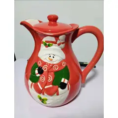 GENERICO - Jarra Navideña con diseño Muñeco de Nieve 2L