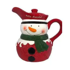 GENERICO - Jarra Navideña con diseño Muñeco de Nieve 2L