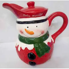 GENERICO - Jarra Navideña con diseño Muñeco de Nieve 2L