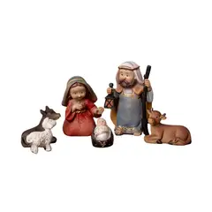 PANADECOR - Sagrada Familia Infantil Con 6 Figuras 10Cm Poliresina