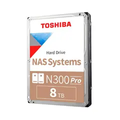 TOSHIBA - DISCO DURO NAS N300 PRO 8TB 7200 RPM 35 PN HDWG780XZSTB