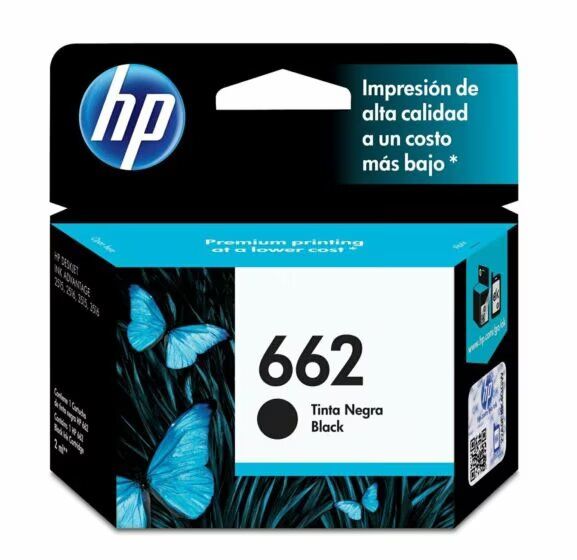 Cartucho de Tinta 662 Negro CZ103AL - ORIGINAL