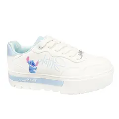 DISNEY - Zapatillas Stitch Urbana Mujer Blancas Deluxe