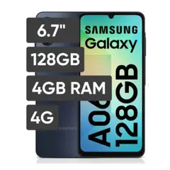 SAMSUNG - Celular Galaxy A06 128GB 4GB RAM - Negro