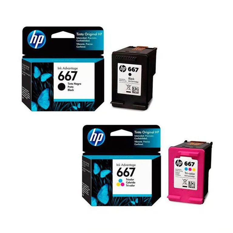 Tinta 667 Negro + TriColor ORIGINAL