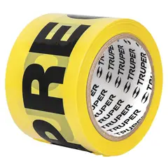 TRUPER - Cinta 3" x 100m de Seguridad Precaución 12578