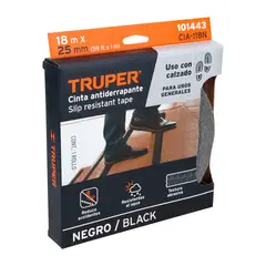 TRUPER - Cinta 1" x 18m Antideslizante con Abrasivo 101443