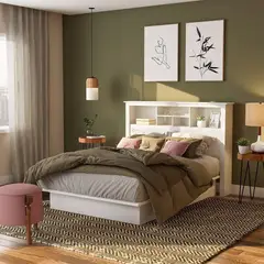 TU MESITA - Cabecera de cama con repisa Nanny color Blanco