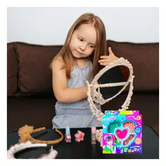 GENERICO - Caja de Pulseras en Multicolor Y+Regalo Ligas para Peinar