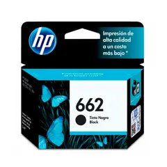 HP - TINTA CZ103AL 662 COLOR NEGRO RENDIMIENTO 120 PAG PN CZ103AL