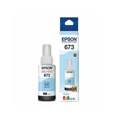 EPSON - Tinta T673 70ml L800 L805 L810 L1800 L850 Color azul claro