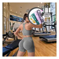 GENERICO - Conjunto Deportivo para Yoga en Plomo Y+Post-it Adhesivos