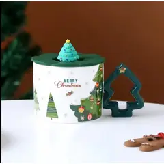 GENERICO - Taza Navideña con asa arbolito