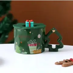 GENERICO - Taza Navideña con asa arbolito