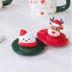 GENERICO - Taza Navideña con tapa y cucharita