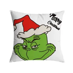 GENERICO - Cojin Navideño El Grinch Cojin Navidad Modelo Merry - 45x45 cms