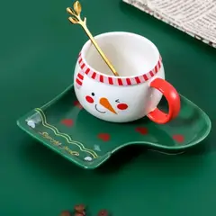 GENERICO - Taza Navideña con asa de arbolito