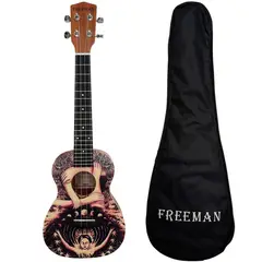 FREEMAN - Ukelele Concierto con Diseño Fino Acabado + Funda