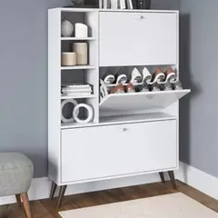 TU MESITA - Zapatera Moderna Adel Blanco 90cm