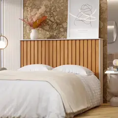 TU MESITA - Cabecera de Cama Melissa color HayaBlanco Queen