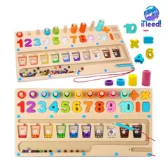 GENERICO - Juguete Montessori De Madera 4 en 1