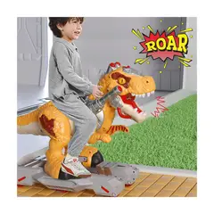 GENERICO - Juguete Scooter Dinosaurio Efecto bota humo Musical y Luces
