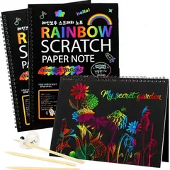 GENERICO - NUEVO Rainbow ScratchBook A4