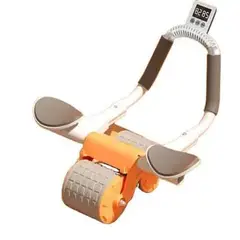 GENERICO - Rodillo abdominal pro retro automatico +cronometro+ tapete+ portacelular