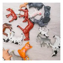 GENERICO - Set de Animales de Granja Didactico en Multicolor