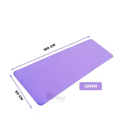 GENERICO - Alfombra de Yoga 10mm Lila Y+Regalo Ligas para Peinar