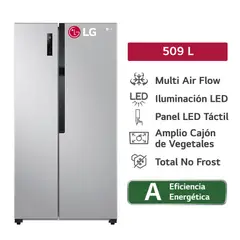 LG - REFRIGERADORA LS51BPP 509L PLATEADO NO FROST