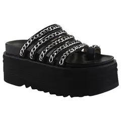 CHALADA - Sandalia Mujer Negro Plataforma Vex-2