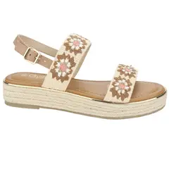 CHALADA - Sandalia Mujer Beige Casual Lila-16