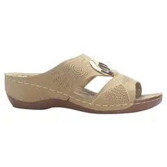 CHALADA - Sandalia Mujer Beige Casual Kon-5