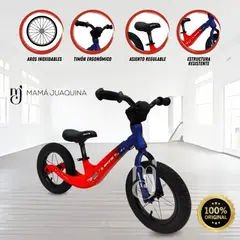 CONFORT KID'S - Bicicleta de equilibrio para Niños «TAMBOUR» Red