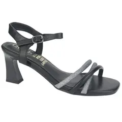 CHALADA - Sandalias Mujer 5-murcia-2 Negro Plateado